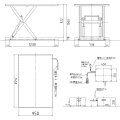 フラットリフト FL-LHJ（Lサイズ） 寸法図を表示する