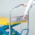ダンディリフト スチール製 250kg リフト台車 UDL-250 リリースレバーを表示する